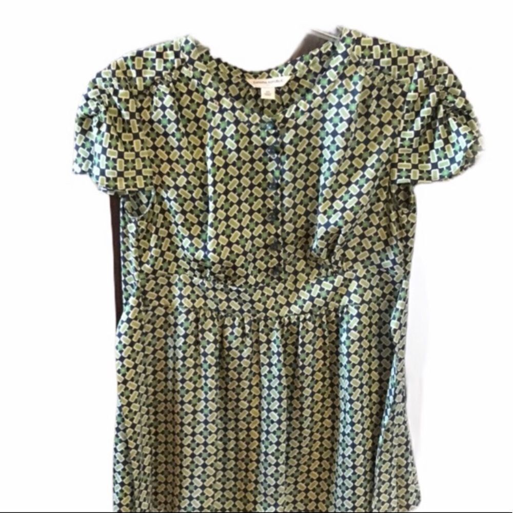 Banana Republic Top XS GREEN & Navy